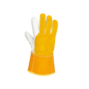 Guantes de Soldadura de Piel de Cabra, Resistentes al Calor, Duraderos, con Puño de Seguridad, para Uso General - Product Image 3
