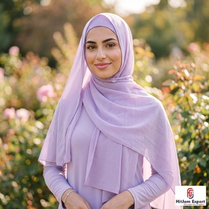 Custom Chiffon Hijab Design <b>Silk</b> Feel <b>Head</b> <b>Wrap</b> Shawl Private Label OEM ODM Textile Manufacturer India - Product Image 1