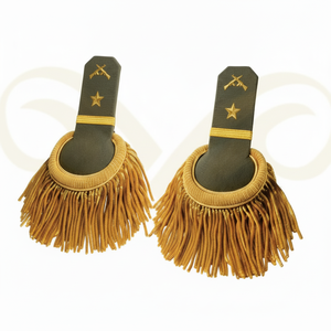 Epaulettes Ajustables con Flecos de Hilo Dorado y Verde Personalizados para Equipos de Defensa Personal y Uniformes Ceremoniales - Product Image 6