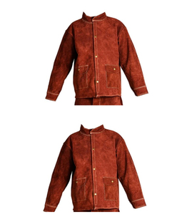 Traje de Soldadura Resistente al Calor y a las Llamas, de Cuero Vacuno Marrón, Marca Swelder, para Soldadores - Product Image 5