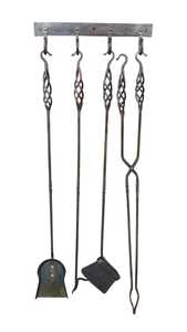2026 High Quality Antique iron fireplace <b>tool</b> set, large <b>fire</b> <b>fire</b> pit <b>tool</b> set, fireplace decor fireplace accessories cast iron - Product Image 3