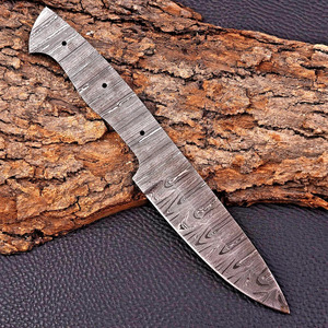Cuchillo de Cocina de Acero de Damasco Hecho a Mano, Hoja en Bruto para Fabricación DIY, Componente para Fabricantes, Proveedor Mayorista - Product Image 5