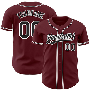 <b>Custom</b> Black Baseball Jersey With White Trim Personalized Name And Number Softball Uniform - Product Image 4