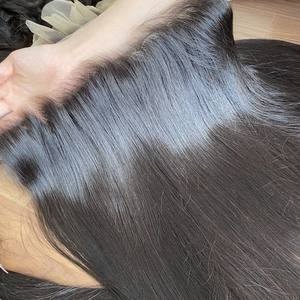 SUPER LACE 13*4 13*6 para Lace Frontal Kinky Curly/Bone Straight Raw Virgin Hair Closure Extensiones de cabello humano natural - Product Image 2