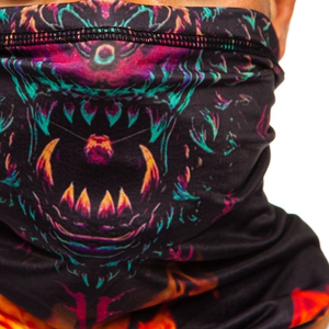 En gros, cache-cou multifonctionnel imprimé personnalisé, masque facial de pêche, cagoule tubulaire à motif crâne en tissu standard - Product Image 2