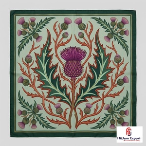 Custom Printed <b>Silk</b> Feel <b>Square</b> <b>Scarf</b> Soft Lightweight OEM ODM Manufacturer Iceland Custom Fabric Products Low MOQ - Product Image 5
