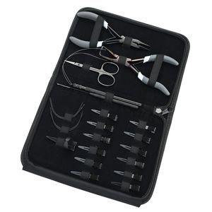 Kit de Herramientas Todo en Uno para Extensiones de Cabello Plateadas con Alicates para Remover Microperlas, Tijeras para Cortar Cabello, Lazo para Tirar y Pinzas de Sección - Product Image 1