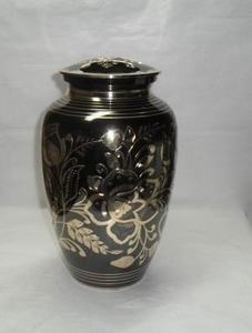 Modern metal <b>urn</b> for home or office Sleek contemporary decorative <b>urn</b> Antique finish brass or copper <b>urn</b> - Product Image 5