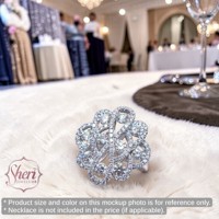 [Sheri Jewels] Anillo de Diamantes Naturales con Forma de Flor, Elegante y Grande, de Oro Blanco Sólido de 18K, con 2.01ct, Color F-G, Claridad SI1-2, para Mujer