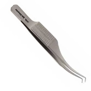 Pinzas de microsutura Barraquer Colibri, instrumento oftálmico de precisión, diseño sin plataforma, punta de 0.40 mm, 1x2 dientes, manual - Product Image 4