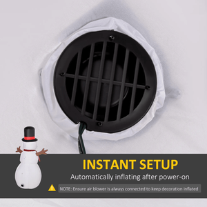 Pupazzo di Neve Gonfiabile da 1,8 m per Decorazioni Natalizie da Esterno - Product Image 5