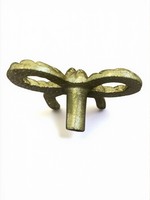Poignée de meuble Golden Bow contemporaine en fer, bouton de tiroir durable, poignée de commode, pour armoire, bar domestique, hôtel, appartement, écologique