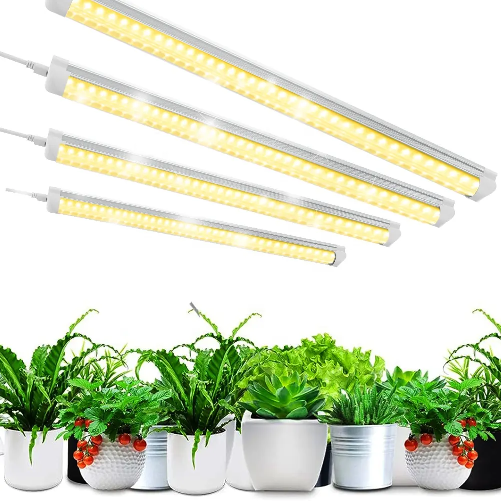 JESLEDカスタマイズT83ft30Wグローライト超高輝度フルスペクトル日光植物ライトLEDグローライトストリップ屋内植物用