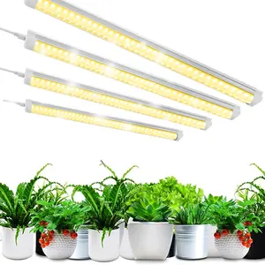 JESLED مصابيح إضاءة للنباتات المخصصة T8 3 أقدام 30 وات ضوء نمو فائق السطوع كامل الطيف ضوء شمسي للنباتات شرائط إضاءة نمو LED للنباتات المنزلية