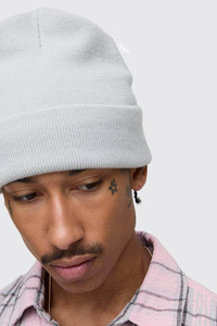 Gorros de Punto Acanalados Blancos con Logotipo Personalizado al por Mayor, Gorro de Invierno Cálido con Puño, Tejido de Primera Calidad, Unisex, OEM ODM - Product Image 4