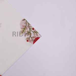 Serviettes en coton imprimées à la main Ridhi, motif floral Buta rouge, avec broderie, réutilisables pour les mariages, les restaurants et les hôtels - Product Image 5