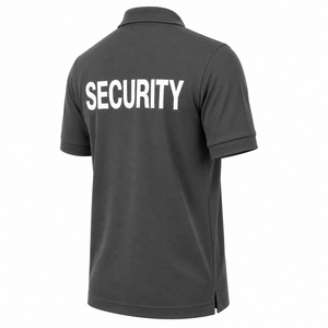 Polo de travail personnalisé pour agent de sécurité, manches courtes, couleur unie, uniforme de sécurité sur mesure - Product Image 4