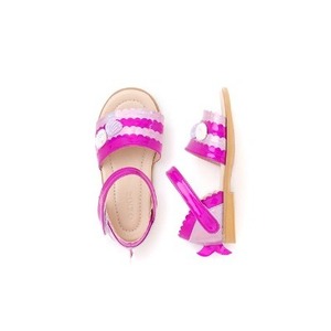 Sandales scintillantes de style coréen OZKIZ pour enfants, respirantes, à bout ouvert, avec nœud décoratif, mode estivale pour filles, tailles 2-6 ans, vente en gros - Product Image 1