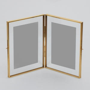 Modern Iron Hexagon <b>Photo</b> <b>Frame</b> Set With Dried Flowers And Leaves Tabletop Display Decoration - Product Image 6