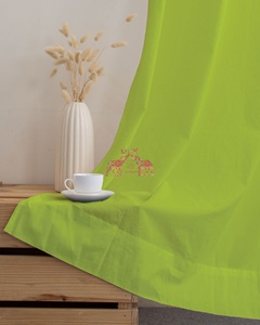 Nouvelle collection de rideaux en coton 100% couleur unie, respirants, durables, style farmhouse et contemporain - Product Image 5