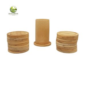 Custom Logo Heat Resistant Carved <b>Bamboo</b> Wood <b>Table</b> Mats Eco Friendly for Cafe Restaurant Hotel Wholesale - Product Image 4
