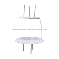 Nouveau design, support à gâteau en métal doré de forme irrégulière, séparateur réutilisable, compatible micro-ondes, pour mariages, fêtes et événements, Azora