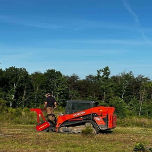 Premium Kubota Skid Steer With Forestry Mulcher High Performance Hydraulic Attachment For <b>Brush</b> Tree And <b>Vegetation</b> Clearing - Product Image 1