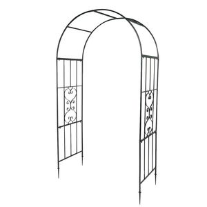 Traliccio in ferro battuto a forma di arco per piante rampicanti, recinzione e cancello da giardino - Product Image 3