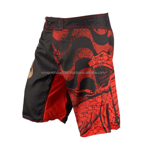 Pantalones Cortos de Boxeo Tradicionales con Cintura Elástica Ancha Personalizada, Etiqueta Tejida Personalizada, 100% Poliéster Transpirable, Unisex - Product Image 5
