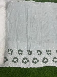 Tissu non tissé HONEY LACE Mall Chanderi en coton et soie doux, avec de belles broderies, pour lehengas et saris de mariée, mariage - Product Image 6