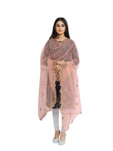 Magnifique dupatta en tissu filet indien pakistanais, broderie fantaisie, pour mariage, décontracté, traditionnel, pour femmes et filles. - Product Image 2
