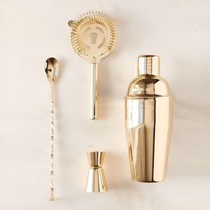 Juego de Herramientas de Barra de Acero Inoxidable, Jigger Doble, Colador de Vino, Abridor de Botellas, Cuchara Mezcladora, Kit Profesional de Bar - Product Image 1