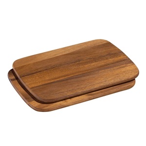 Ensemble de planches à découper en bois d'acacia, épaisses, durables, compatibles avec les couteaux, finition lisse, idéales pour la découpe, le service et l'utilisation quotidienne en cuisine - Product Image 2