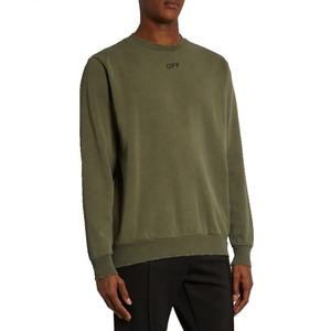 Sweat-shirts à capuche personnalisés en coton épais de couleur unie pour hommes, doublés en coton, col rond, coupe oversize, vente en gros - Product Image 2