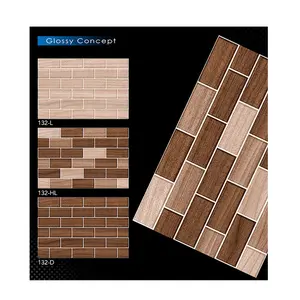 Italian technology New Concept 250x375mm Wood look Ceramic wall Tiles wholesale price Kitchen Wall Tiles 250x375mm