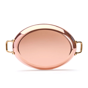 Pure Copper Serving Tray Hammered Circular Dishes Premium Quality Storage & Dishwasher Safe <b>Dinnerware</b> Item - Product Image 5
