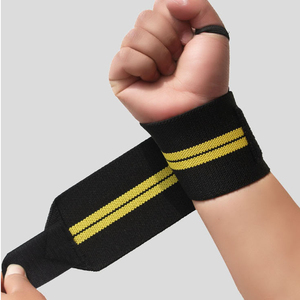 สายรัดข้อมือยกน้ำหนักแบบหนาพิเศษ OEM พร้อมโลโก้สั่งทำ  บุฟองน้ำ ยืดหยุ่นได้  พร้อมห่วงนิ้วโป้ง  อุปกรณ์ออกกำลังกาย - Product Image 2