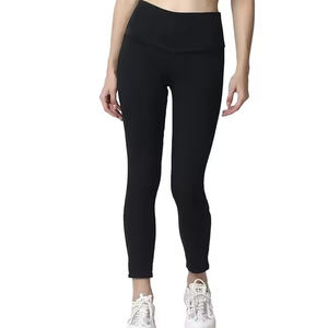 High Quality Seamless Women's Yoga Leggings ODM Supply Hot Sale Plus Size XL Solid Color <b>Tummy</b> <b>Control</b> Print Seamed Legging - Product Image 4