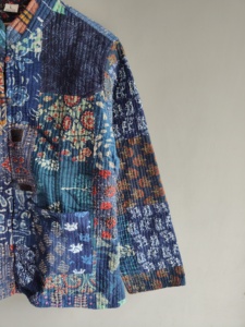 Quilted <b>Patchwork</b> <b>Jacket</b> Women's Mandarin Collar Full Sleeve Cotton Autumn Style Regular Length Batik Print Patch Pocket gift - Product Image 5