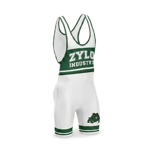 Combinaison de lutte personnalisée OEM par sublimation |   Combinaison de lutte une pièce |   Spandex élasthanne extensible dans quatre directions |   Équipe et marque personnalisées - Product Image 1