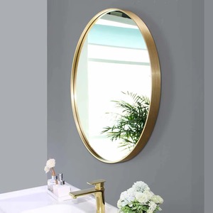 Round Metal Frame Handmade Contemporary Wall <b>Mirror</b> with Hand-Polished Edge REHMAN <b>CRAFT</b> - Product Image 5