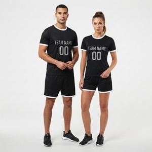 Customized <b>Soccer</b> Uniform Set 100% Polyester High Quality Unisex Adult Stretch Fabric Custom Logo Color Options Club shirt - Product Image 4