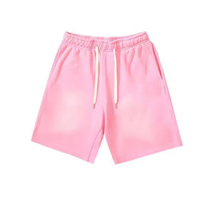 Pantalones Cortos Casuales de Lujo para Hombre 2026, Lavado Ácido, Batik, 330GSM, 100% Algodón, Corte Holgado, Transpirables, Estilo Urbano - Product Image 2