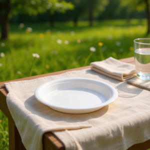 Plateau en plastique jetable 20,5 cm réutilisable PLATO HONDO REDONDO BLANCO - Product Image 1