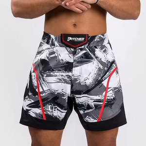 Shorts MMA confortables en tissu extensible pour les combattants, les entraînements de grappling et les séances de arts martiaux mixtes - Product Image 1