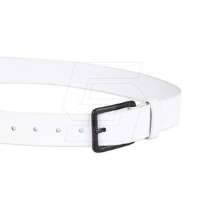 Cinturón de Cuero Vacuno de Alta Calidad, Transpirable, Ecológico, con Hebilla de Acero, Diseño Clásico y Duradero para Uso Formal e Informal - Product Image 4