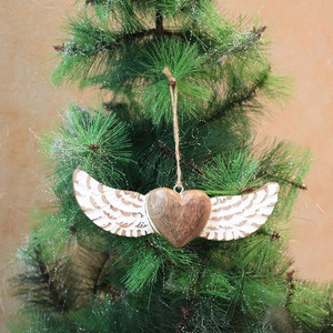 Adornos colgantes de estrellas de madera rústica con centros huecos y lazos de cuerda para decoración navideña y del hogar. - Product Image 6