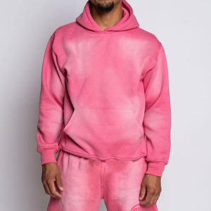 Sweat-shirts vintage personnalisés délavés à l'acide, zippés, effet vieilli, délavés à la pierre, sweats à capuche oversize pour hommes, effet délavé soleil, grande taille - Product Image 5