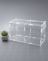 Boîte d'hébergement pour reptiles en plastique acrylique moderne, enclos pour animaux de compagnie, écologique, sûr, durable, motif personnalisé, pour geckos