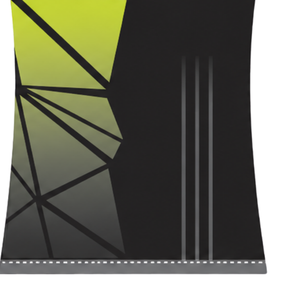 Camiseta Deportiva de Compresión Personalizada, Negra y Verde Lima, Manga Corta, Cuello Redondo, Diseño Geométrico, para Entrenamiento Atlético - Product Image 6
